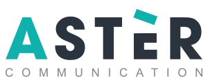 logo de la société aster communication